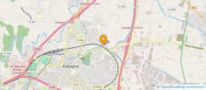 localisation de l'entreprise SCP DOCTEURS HULIN ET GUIENNET à AUBAGNE