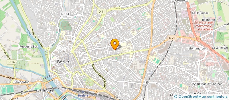 localisation de l'entreprise SCP DOCTEURS MANGIN & PEUCH à BEZIERS
