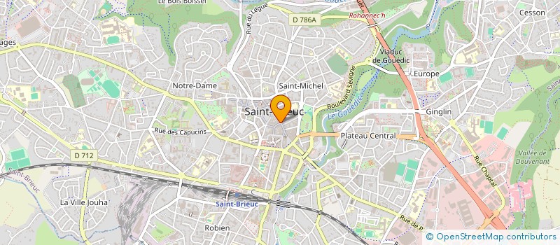 localisation de l'entreprise SCP DREAN-DUPARC à SAINT-BRIEUC