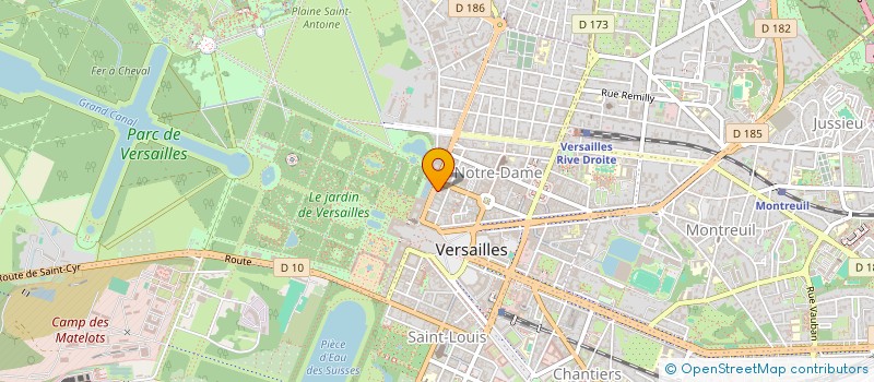 localisation de l'entreprise SCP DU 10 RUE DES RESERVOIRS à VERSAILLES
