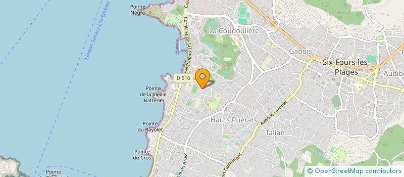 localisation de l'entreprise SCP DU BOULEVARD DE LA POSTE à SIX-FOURS-LES-PLAGES