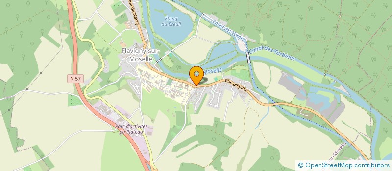 localisation de l'entreprise SCP DU BREUIL SAINT MARTIN  FLAVIGNY-SUR-MOSELLE