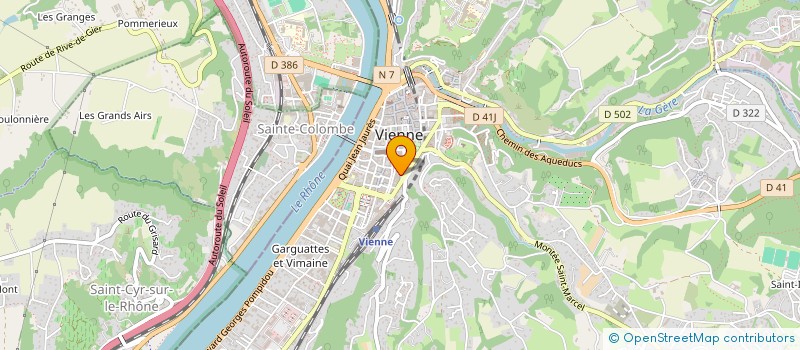 localisation de l'entreprise SCP DU COURS MONTAIGNE  VIENNE