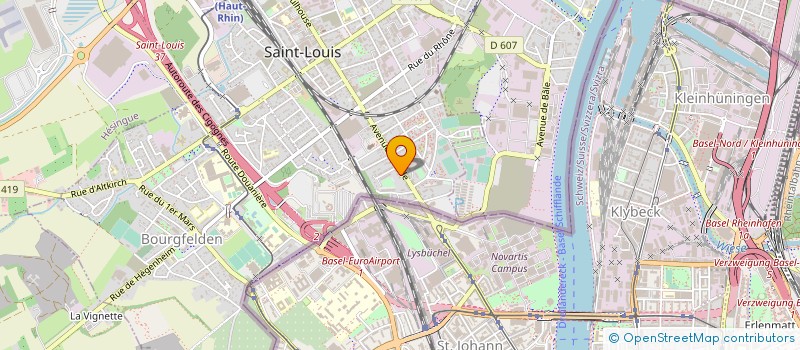 localisation de l'entreprise SCP DU DOCTEUR BATTISTELLI à SAINT-LOUIS