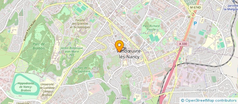 localisation de l'entreprise SCP DU DOCTEUR JUMEAU-GERSOHN & ASSOCIES  VANDUVRE-LES-NANCY