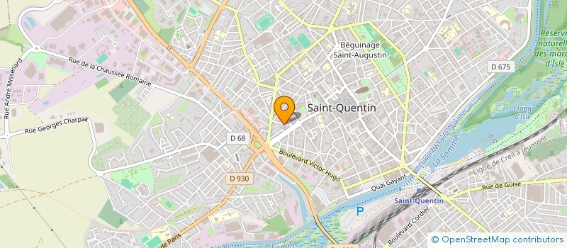 localisation de l'entreprise SCP DU DR HELLEZ ELECTRO-RADIOLOGISTE à SAINT-QUENTIN