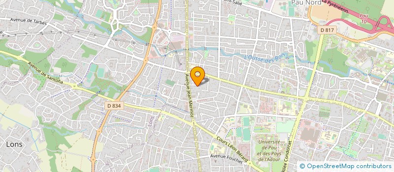 localisation de l'entreprise SCP DUBARAT à PAU