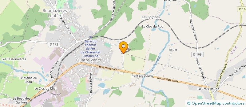 localisation de l'entreprise SCP DUFOUR MILLOT ET FREIN à TERRES-DE-HAUTE-CHARENTE