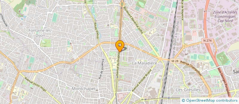 localisation de l'entreprise SCP DUPRE-MARTIN à DIJON
