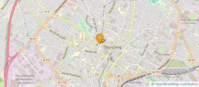 localisation de l'entreprise SCP DUQUESNE CATTEAU VAN DE CASTEELE à TOURCOING