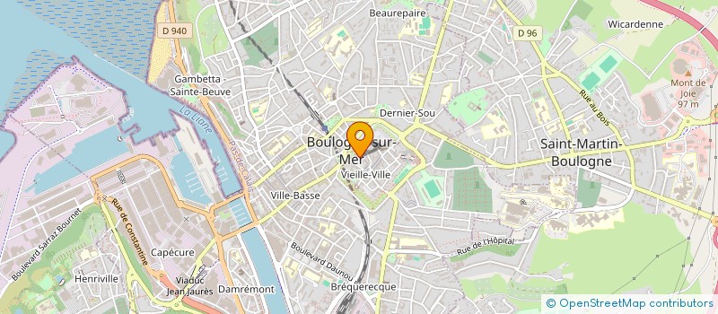 localisation de l'entreprise SCP DUTERTRE & AUTRES à BOULOGNE-SUR-MER