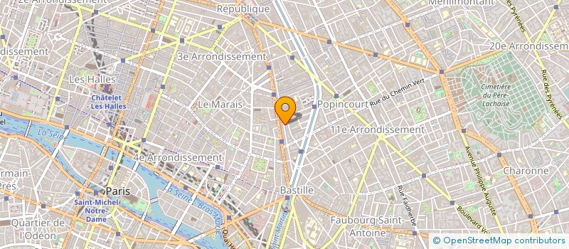 localisation de l'entreprise SCP E.D LACOMBE & ASS ARCHITECTURE & ASS  PARIS