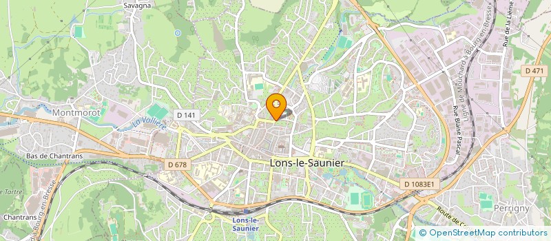 localisation de l'entreprise SCP EISER PHILIPPE à LONS-LE-SAUNIER