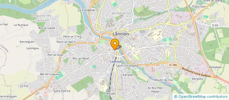 localisation de l'entreprise SCP ELMAPSY à LANNION