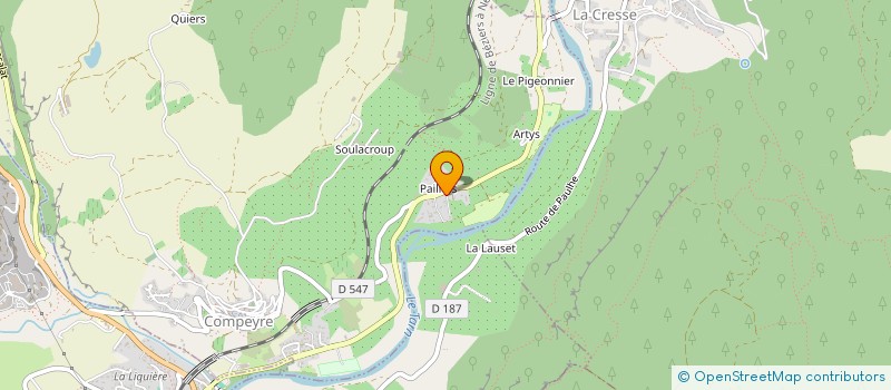 localisation de l'entreprise SCP EMMANUELLE & ANTOINE  COMPEYRE