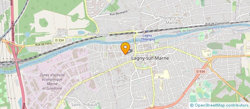 localisation de l'entreprise SCP EQUIPEMENTS à LAGNY-SUR-MARNE