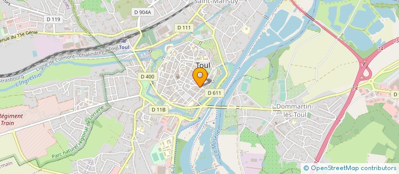 localisation de l'entreprise SCP ERIC GUENARDEAU NATHALIE DUHAMEL  TOUL