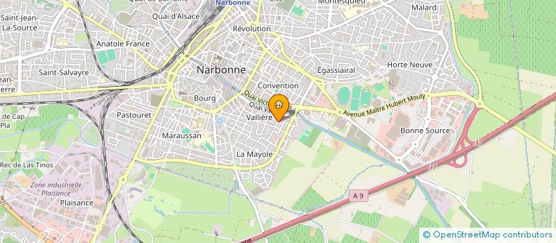 localisation de l'entreprise SCP F DE CORNELISSEN & S CONTARD à NARBONNE