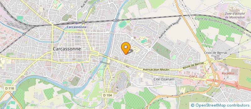 localisation de l'entreprise SCP FAMILLE SKRYZAK  CARCASSONNE