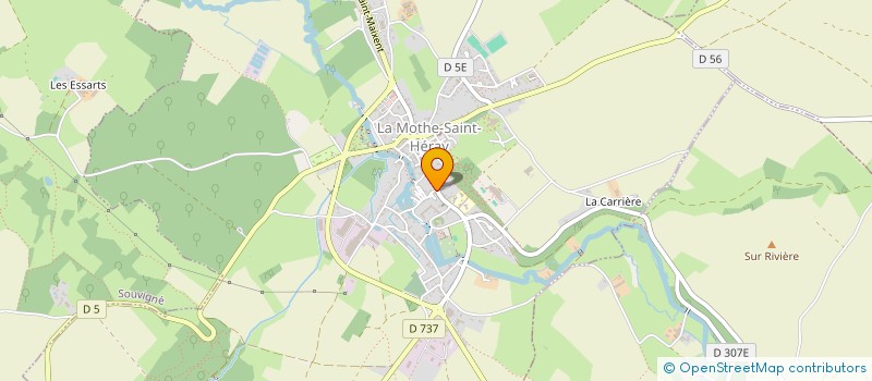 localisation de l'entreprise SCP FAVRIOU J-F ET PINEAU H à LA MOTHE-SAINT-HERAY