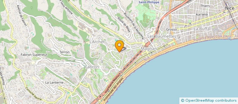 localisation de l'entreprise SCP FEGEPAR  NICE