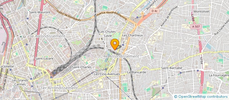 localisation de l'entreprise SCP FINANCIERE D ARCOLE à MARSEILLE 4EME