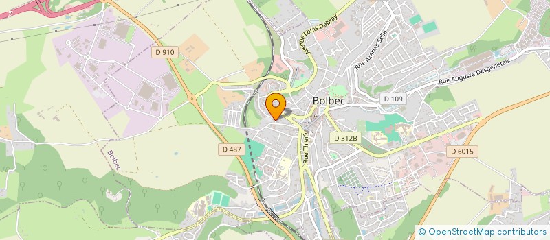 localisation de l'entreprise SCP FLEURY LUCAS SABLIN  BOLBEC