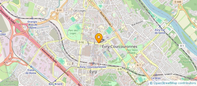 localisation de l'entreprise SCP FLOQUET-GARET- NOACHOVITCH à EVRY-COURCOURONNES