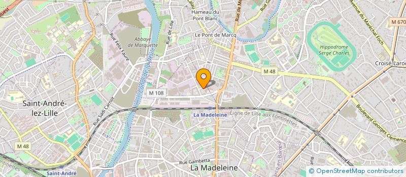 localisation de l'entreprise SCP FOCH GESTION à LA MADELEINE