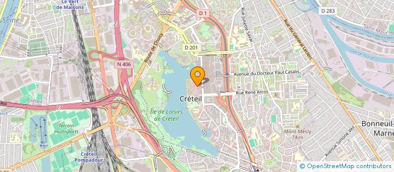 localisation de l'entreprise SCP FOUCHE-EX-IGNOTIS  CRETEIL