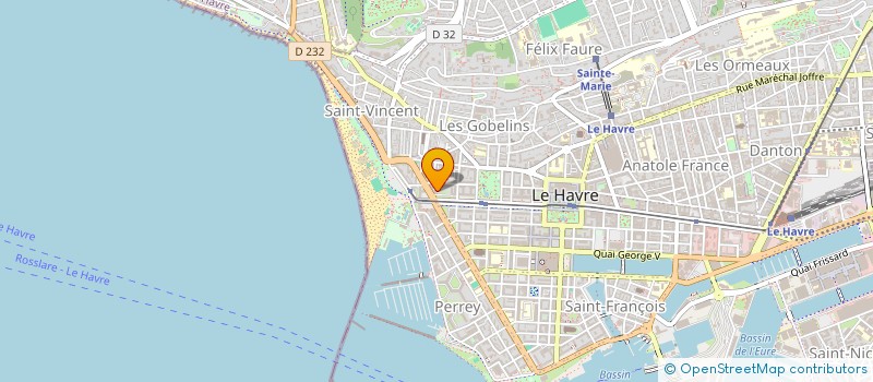 localisation de l'entreprise SCP FOUCHE SAILLENFEST ET DHALLUIN à LE HAVRE