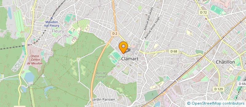 localisation de l'entreprise SCP FOURNIER BATHELLIER à CLAMART