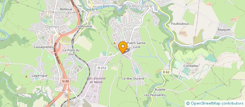 localisation de l'entreprise SCP FRANCE à LE MONASTERE