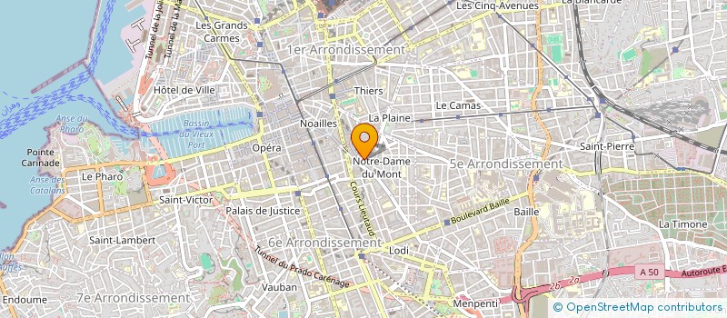 localisation de l'entreprise SCP FRANCIS OPPETIT à MARSEILLE 6EME