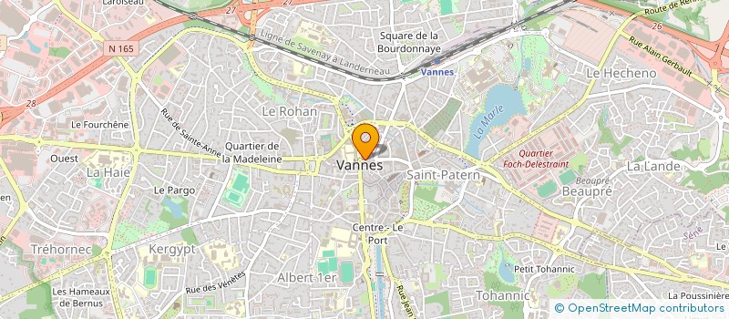 localisation de l'entreprise SCP FRANCK DESPREZ ET GUEGAN à VANNES