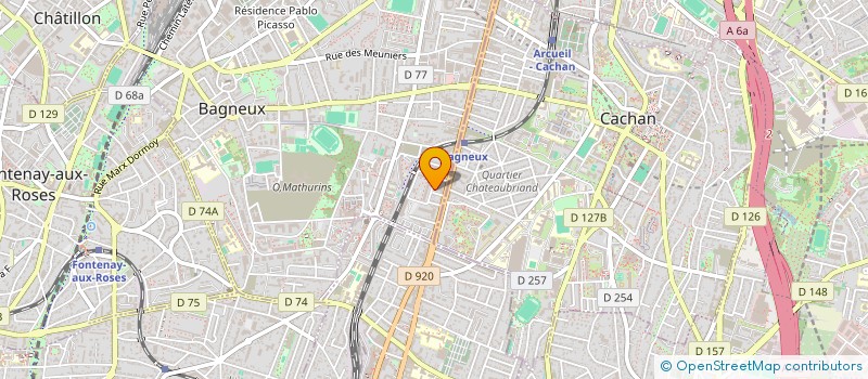 localisation de l'entreprise SCP FRANCOISE DARDENNE-OBJOIS, ET ALBANE DE CHASTELLUX NOTAIRES à BAGNEUX