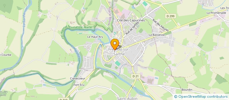 localisation de l'entreprise SCP FREDERIC TERMEAU ET BENOIT EVANNO, NOTAIRES ASSOCIES  FRESNAY-SUR-SARTHE