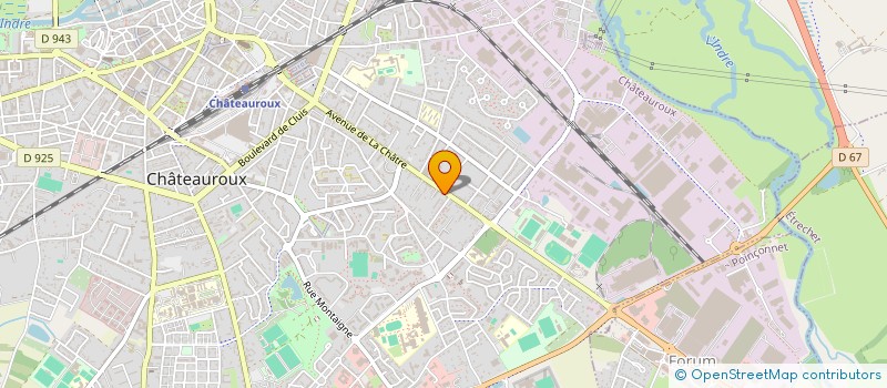 localisation de l'entreprise SCP FRUCHON ET ASSOCIES à CHATEAUROUX