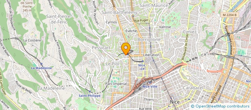 localisation de l'entreprise SCP GAINON à NICE