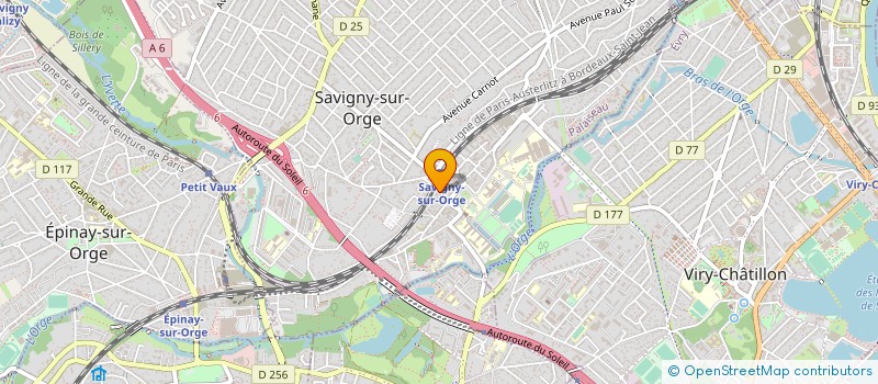 localisation de l'entreprise SCP GEOMETRES EXPERTS JEAN-YVES BASSET  SAVIGNY-SUR-ORGE