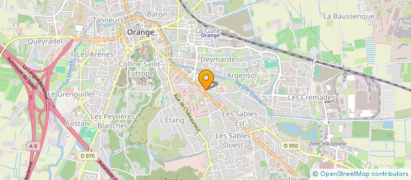 localisation de l'entreprise SCP GEORGES MEUNIER ET CLAUDE VIAL à ORANGE