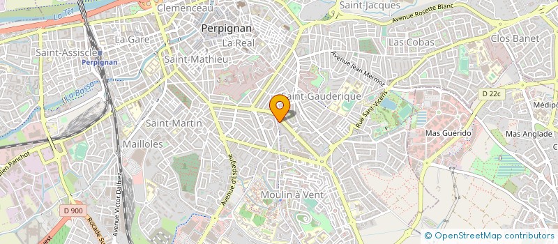 localisation de l'entreprise SCP GERARD LAGEDAMONT  PERPIGNAN