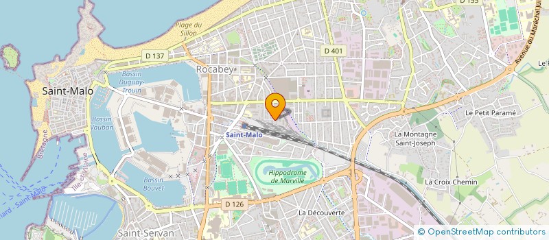 localisation de l'entreprise SCP GERARD-REHEL  SAINT-MALO