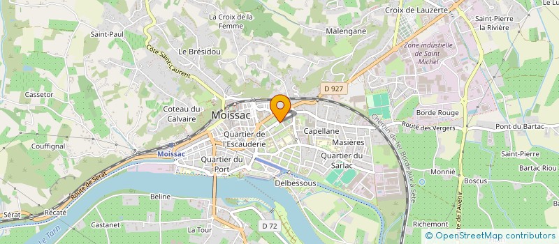 localisation de l'entreprise SCP GERVAIS MATTAR CASSIGNOL  MOISSAC