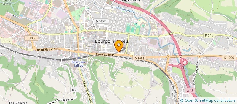 localisation de l'entreprise SCP GILBERT ALPHAND à BOURGOIN-JALLIEU