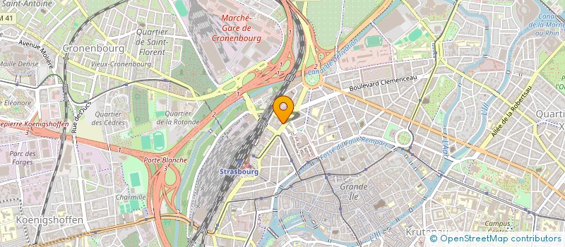 localisation de l'entreprise SCP GODON ET ASSOCIES à STRASBOURG