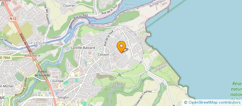 localisation de l'entreprise SCP GROOVE à SAINT-BRIEUC