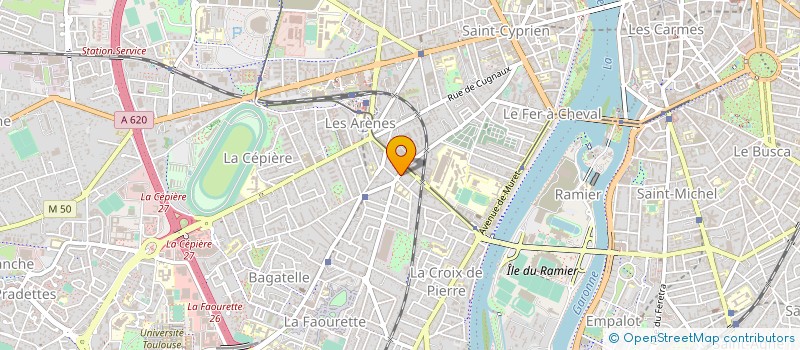 localisation de l'entreprise SCP GUERARD ROUCH LACRUZ à TOULOUSE