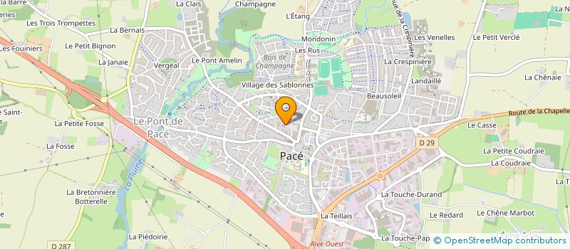 localisation de l'entreprise SCP GUILLAUME LECOQ, SEBASTIEN LEGRAIN ET YANN GRATESAC, NOTAIRES ASSOCIES  PACE