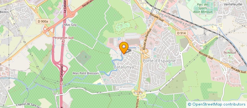 localisation de l'entreprise SCP HOLDING MATTEOLI à PERPIGNAN